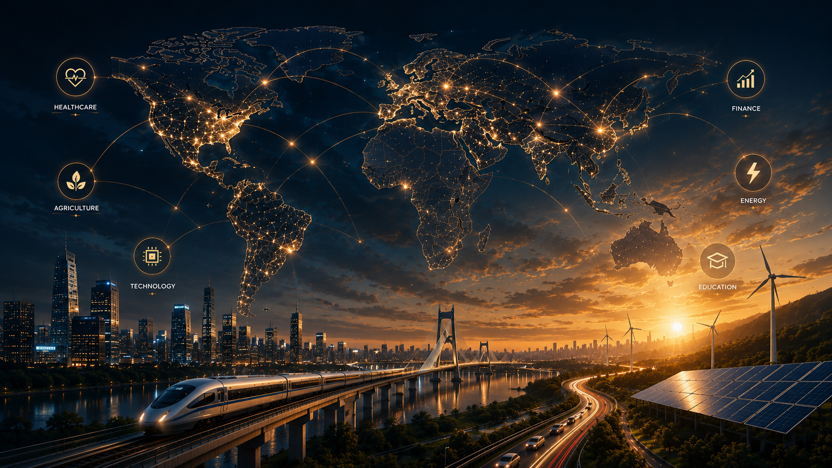 Global ecosystem of projects across sectors